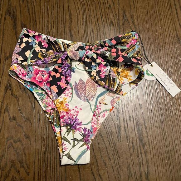 Swiminista x Christian Lacroix Josephine Floral Classy Bottoms, S NWT - Picture 1 of 8